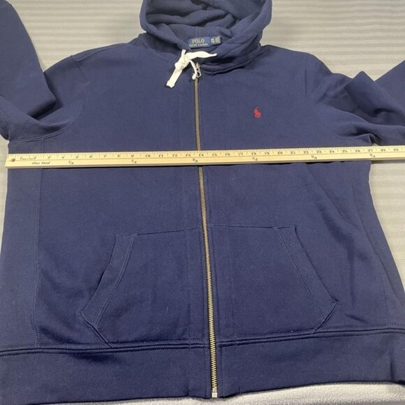 Polo Ralph Lauren Hoodie Mens 2XL Full Zip Sweatshirt Drawstring Cotton Blend - Picture 4 of 9